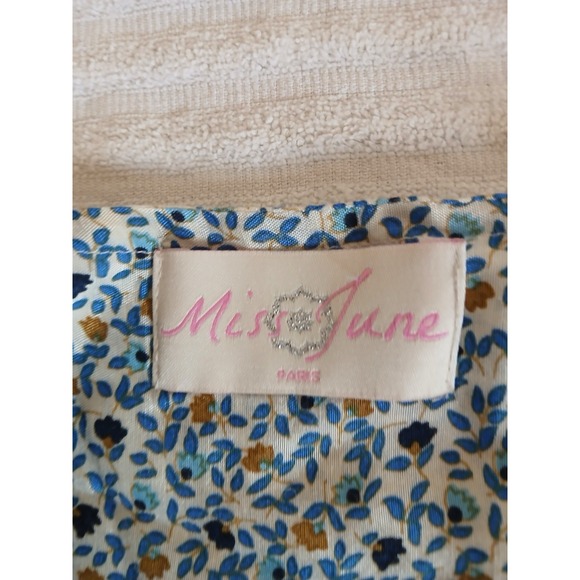 Miss June Paris Women's Tassel Maxi Dress Floral Peasant Style One Size Bohemian - Picture 16 of 16